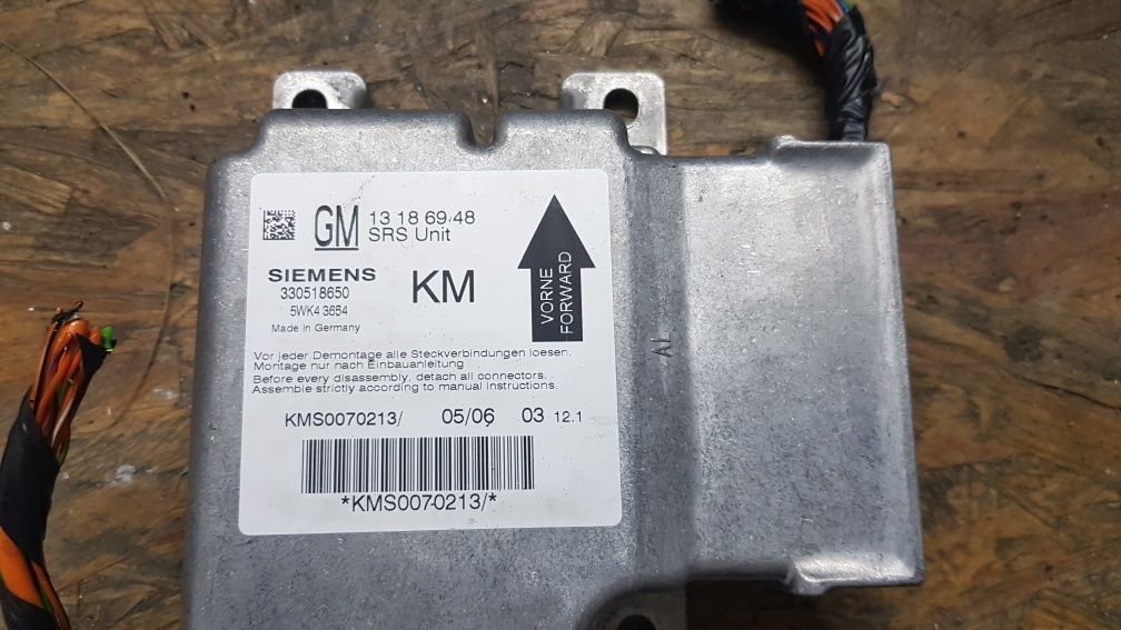 Moduł sterownik sensor poduszek airbag km opel vectra c signum