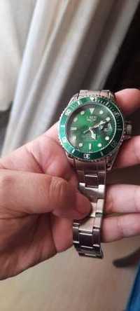 Relógio LIGE verde  stainless steel