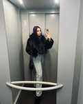 Шубка zara чорна