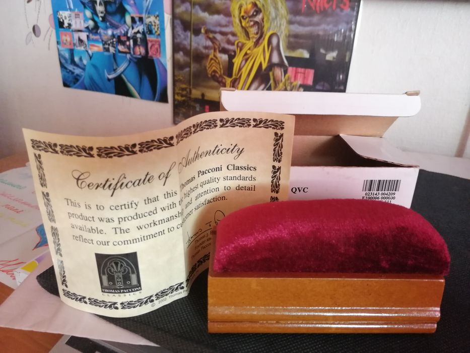 Винтажная щётка, ручной работы, для очистки винилловых пластинок