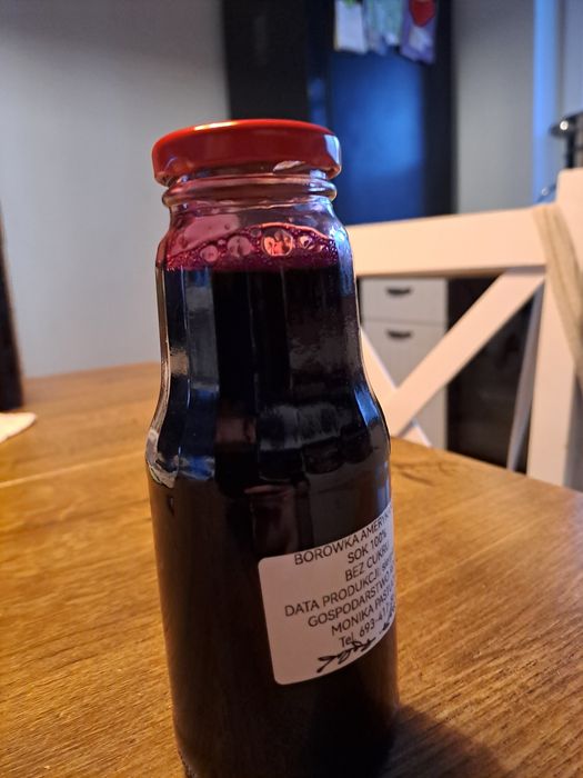 Sok z borówki amerykańskiej 0 cukru