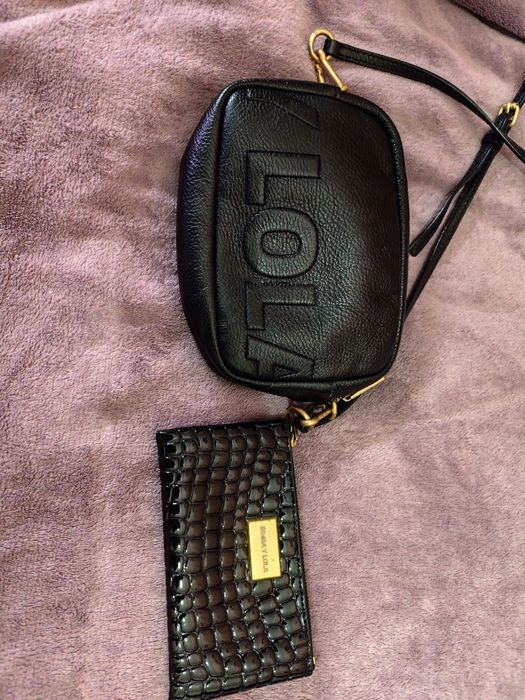 Conjunto de mala e carteira