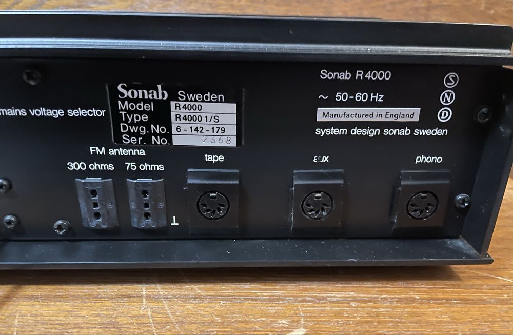 Amplituner Sonab R-4000 1/S  Vintage top stan lampowe brzmienie