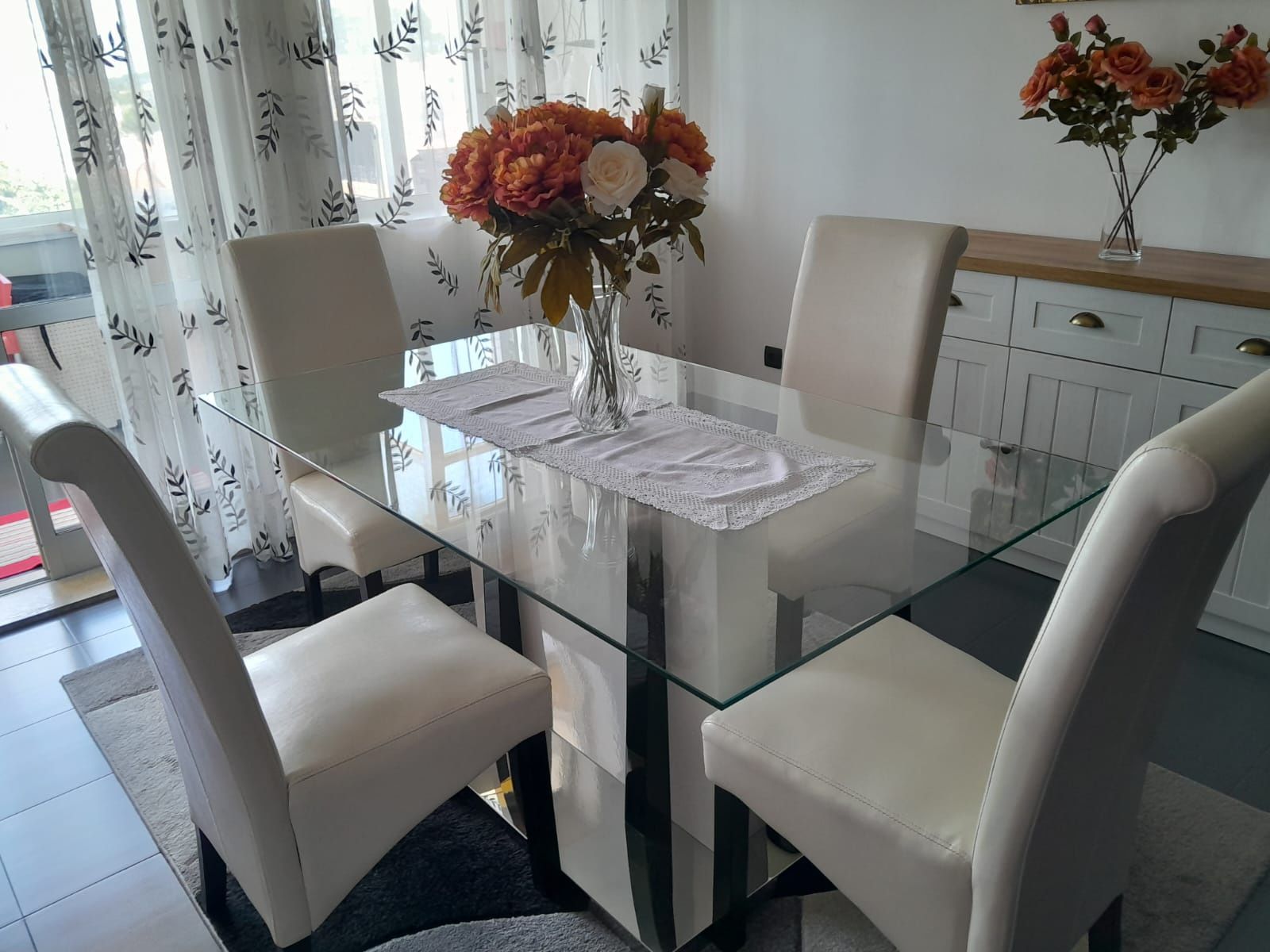Mesa de vidro cozinha