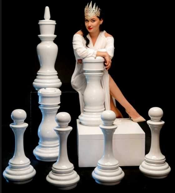 Гігантська шахова фігура, великі шахи зі склопластику скульптура