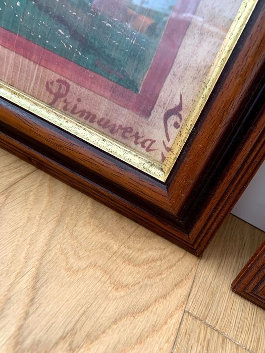 4 pory roku antyk kwadryptyk włochy włoski starocie obrazy w ramie