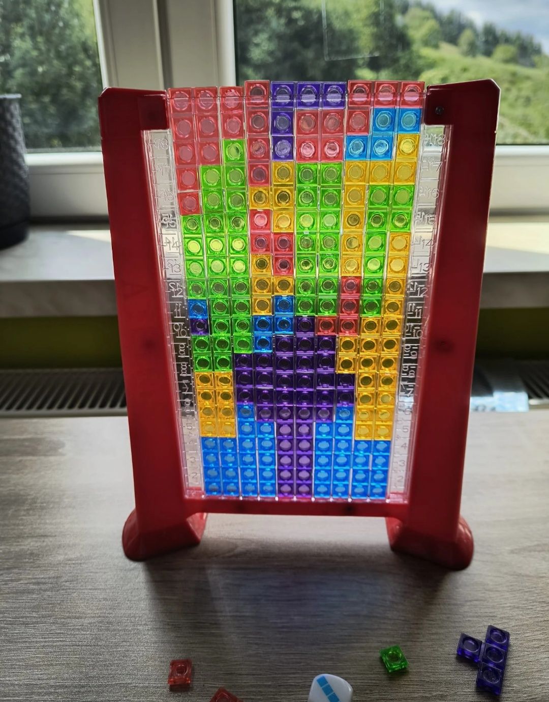 Gra edukacyjna Tetris – wersja fizyczna z klockami i kostką