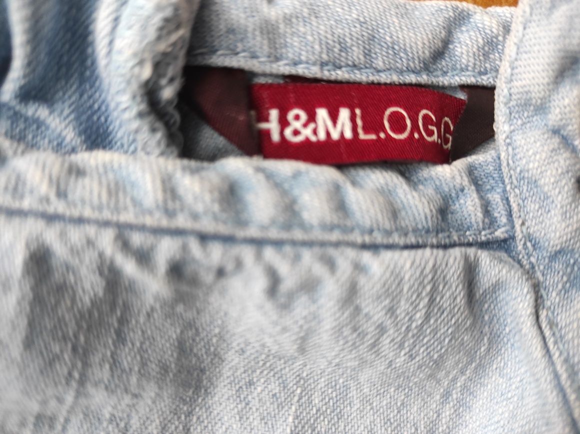 Sukienka jeansowa na naramka H&M rozm. 86