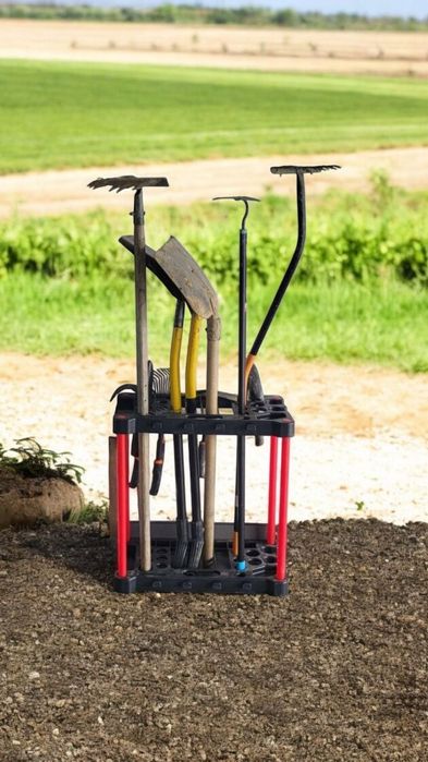 Organizer Stojak Ogrodowy na Narzędzia Ogrodowe - 28 Otworów - Hit Org