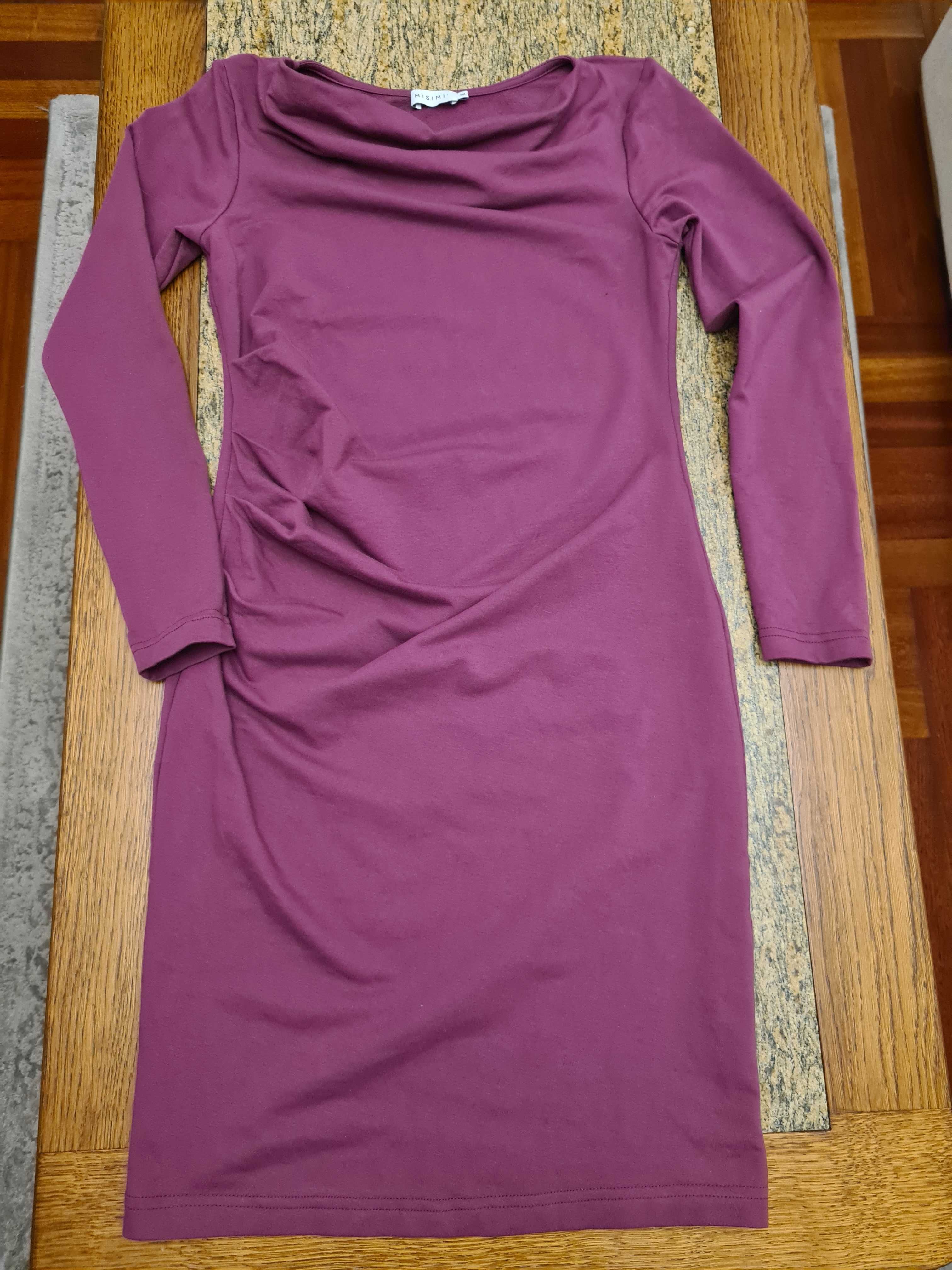 Nowa sukienka ciążowa misimi Luna M fioletowa