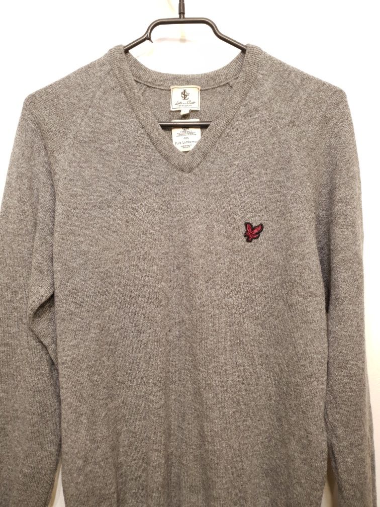 Sweter wełniany męski Lyle Scott S 100% pure lambswool
