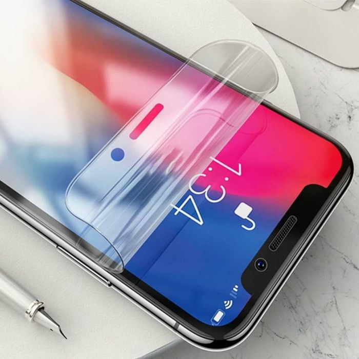 Folia hydrożelowa z montażem na ekran iPhone Samsung Xiaomi Huawei