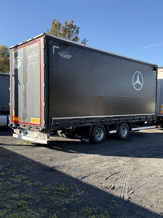 Przyczepa wielton tandem PRZEJAZDOWA 19,5 tarczowe 7.7m jumbo wecon