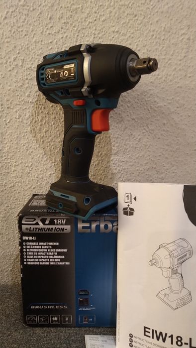 Klucz pneumatyczny Erbauer ElW 18-Li  240Nm.