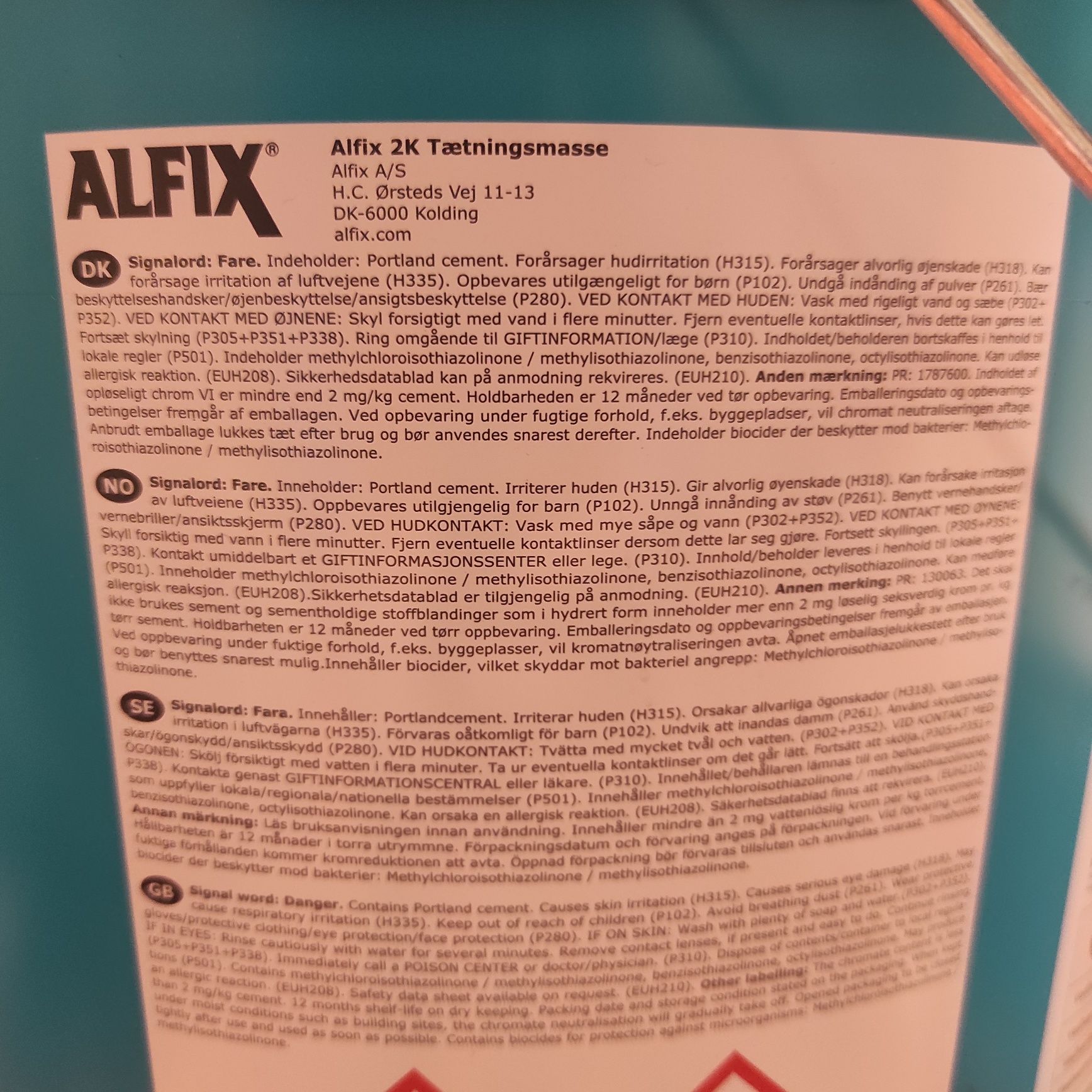 Гидроизоляция Alfix 2k 10кг