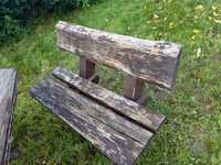 Drewniane meble ogrodowe zestaw stół ławki renowacja