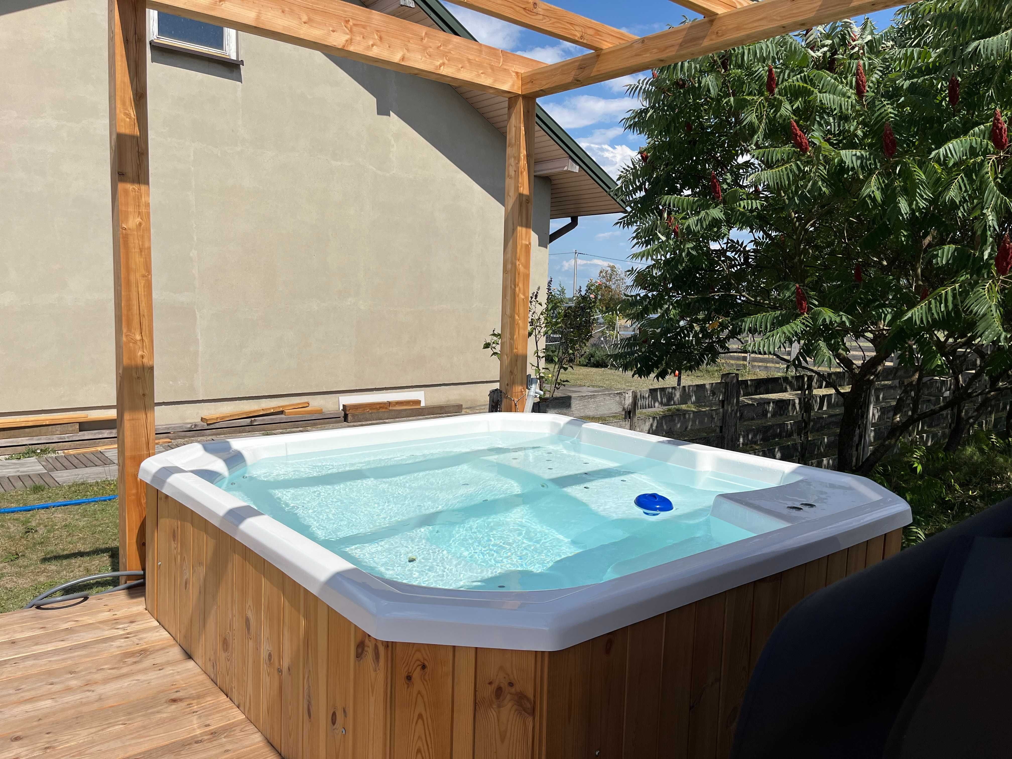 Jacuzzi jakuzzi basen hydromasaż basen balia dwa masaże