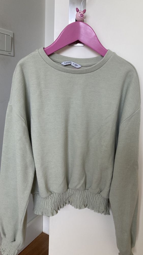 Camisola Tiffosi manga comprida verde água