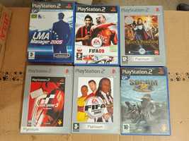 Gry na PS2 FIFA 09, władca pierścieni, Gran turismo 3, Socom,
