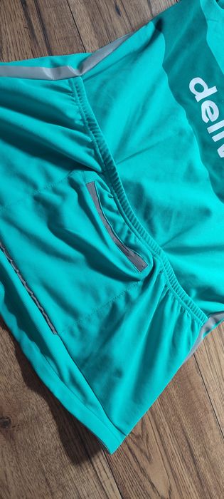 Koszulka kolarska turkusowa S lato DELIVEROO lato