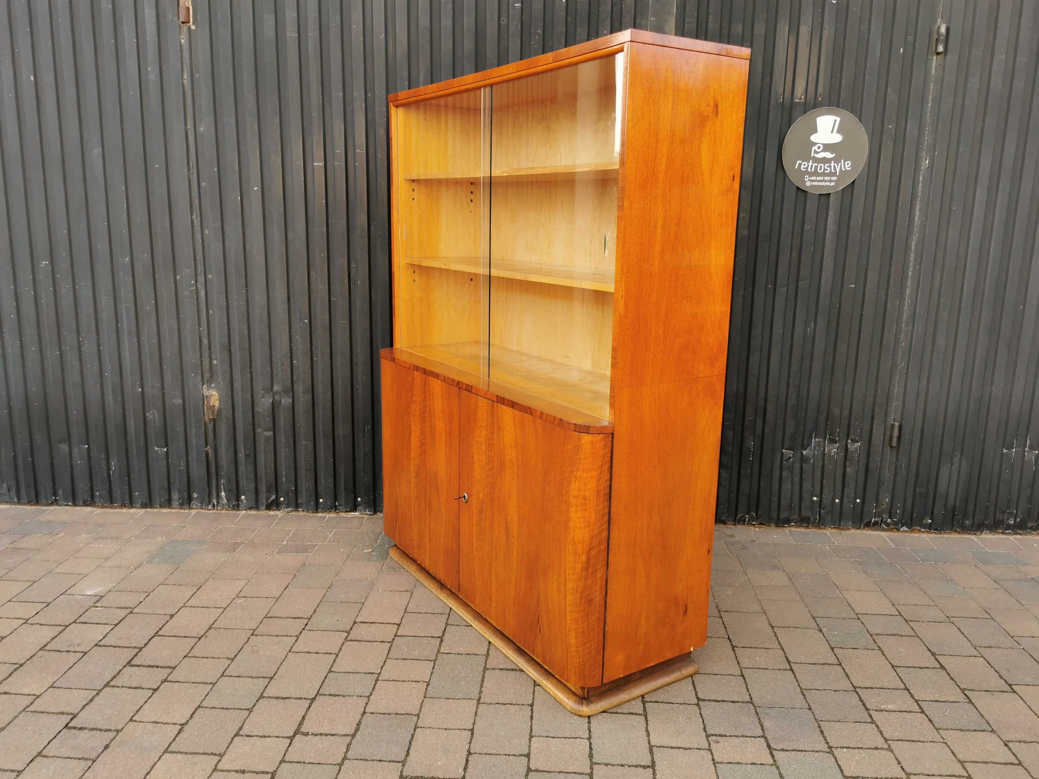 Biblioteczka ART DECO, proj. J. Halabala, Czechosłowacja '30-'50, PRL
