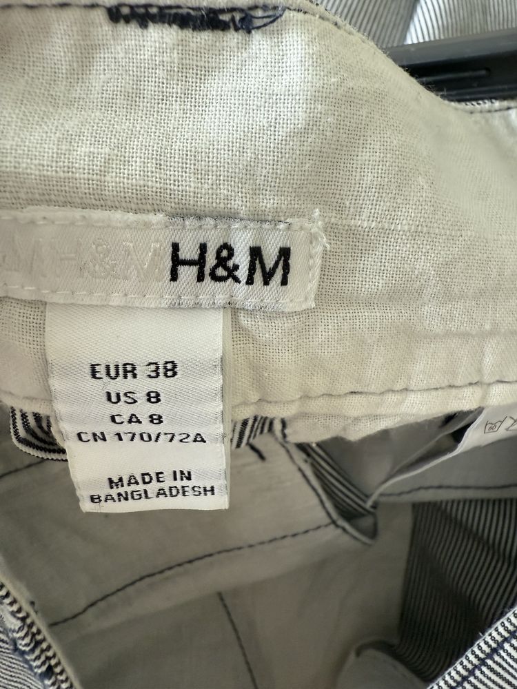 Spodniczka damska mini H&M 38 bawelna kieszenie super stan