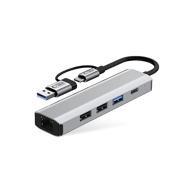 Tech-Protect Hb03 Hub Adapter 5In1 Type-C + Usb2.0 + Usb3.0 + Rj45 Spa