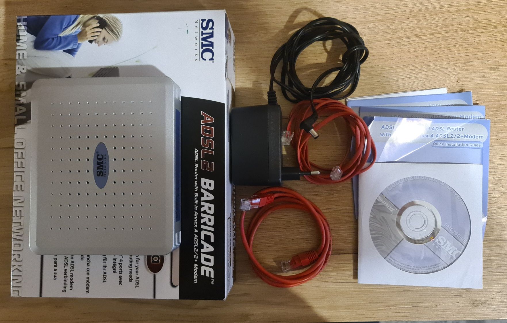 router / modem ADSL2/2+ Annex A Barricade SMC7904BRA
