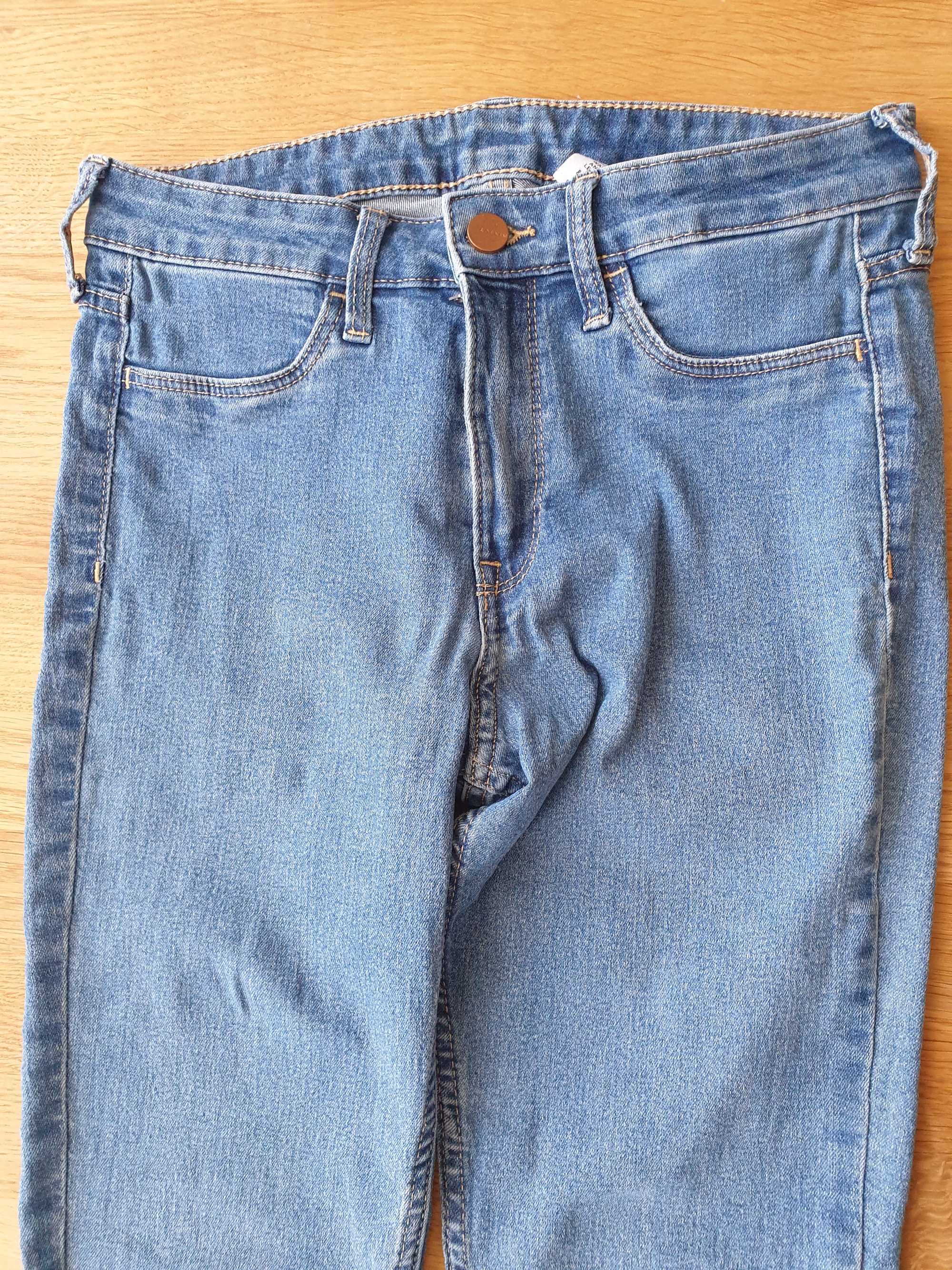 Jeansy dżinsy spodnie jeansowe rurki skinny jeans H&M XS S