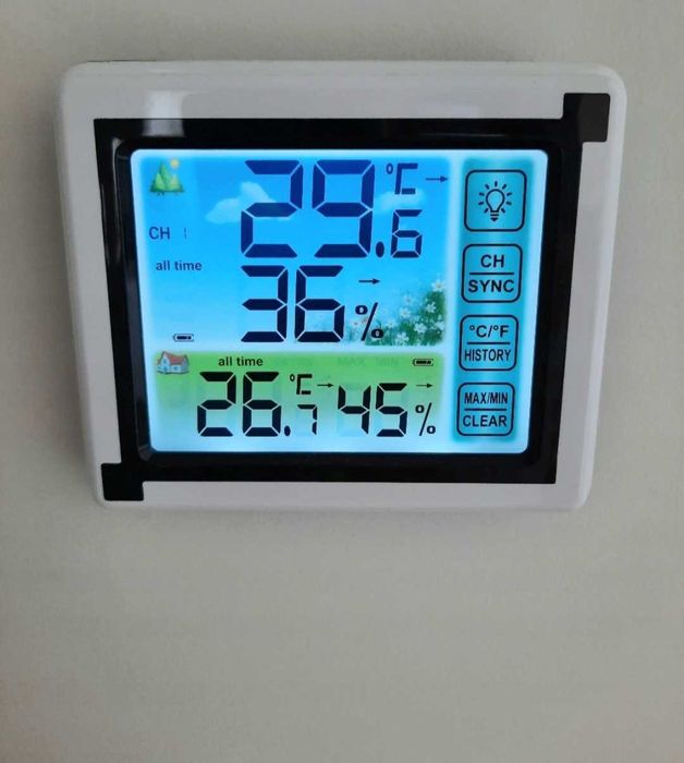 Bezprzewodowa stacja pogody termometr
LCD z czujnikiem zewnetrznym