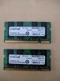 Memória RAM crucial MacBook pro 2007 2gb x2