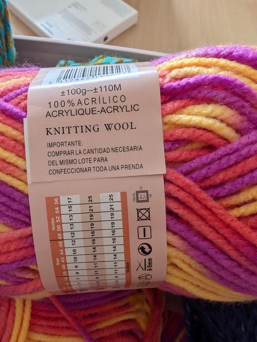 Ovillas Multicolor Acrílico