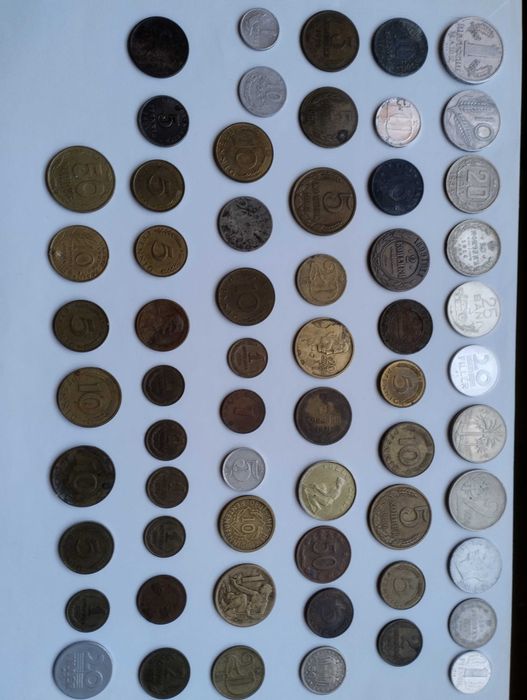 Stare Monety Różne Okresy Rosja Niemcy