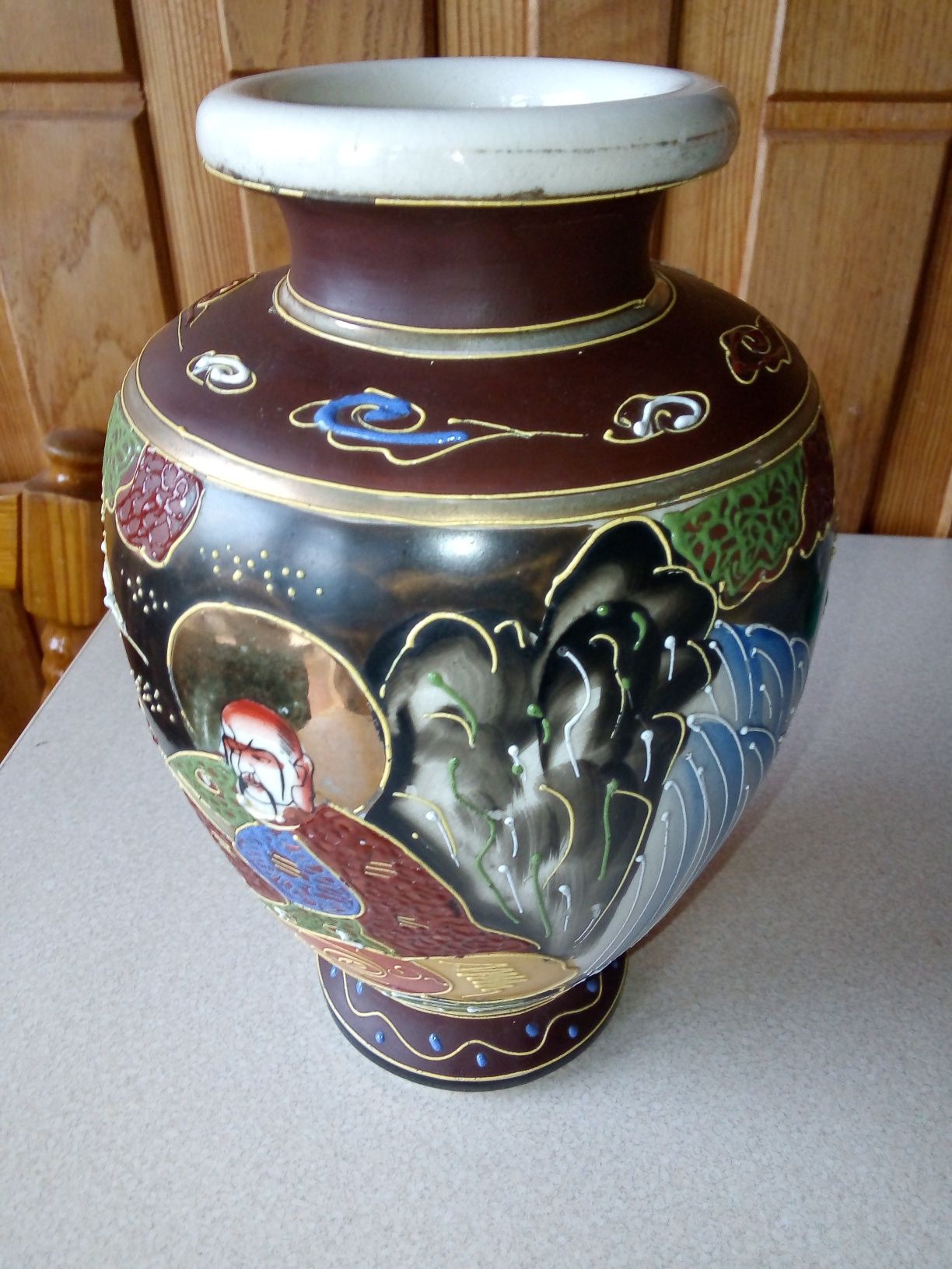 Stary wazon satsuma porcelana japońska