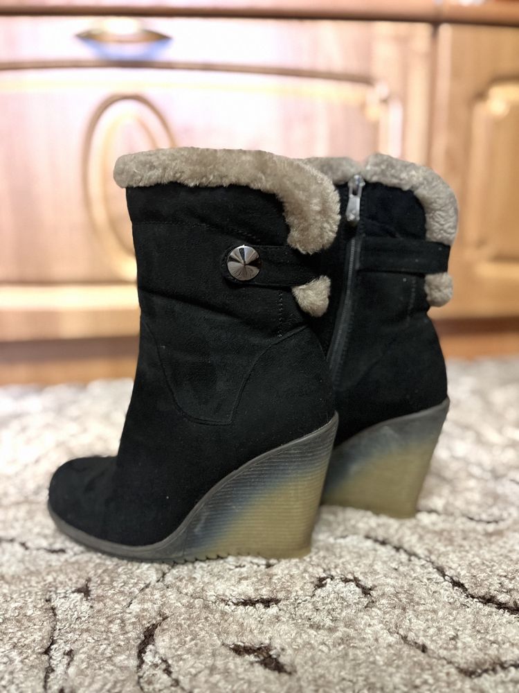 Замшеві зимові чоботи | Замшевые зимние сапоги