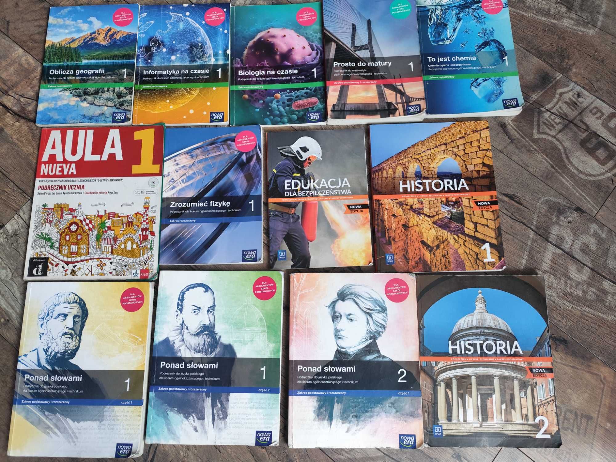 Podręczniki klasa 1 i 2 technikum/liceum