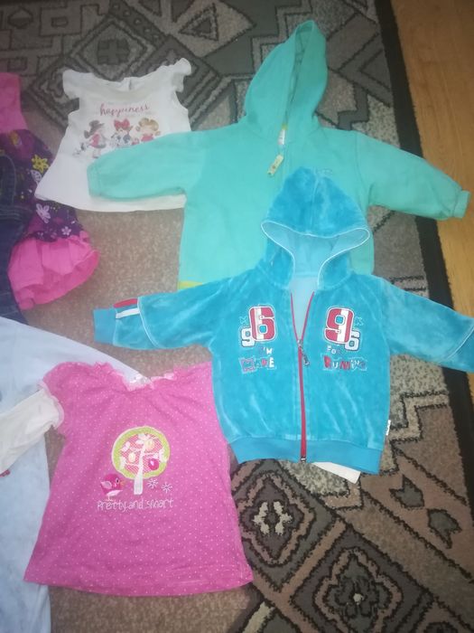 Zestaw ubrań ubranek dla dziewczynki rozm. 80-86, 1 - 1,5 roku