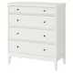 IDANÄS 4 szuflad, biały, 104x118 Idanas Ikea Komoda Nowa kredens