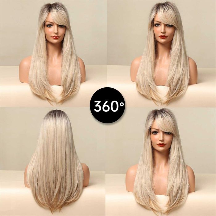 Peruka blond ombre naturalny kolor + GRATISY w świetnej cenie OKAZJA !