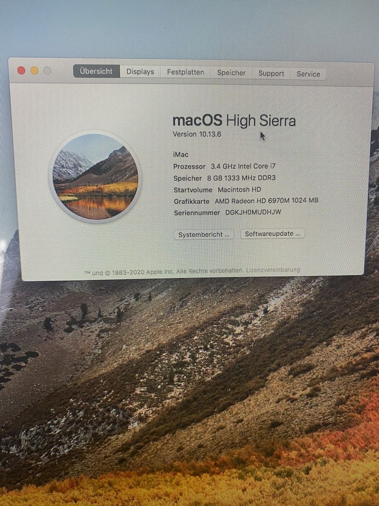 Apple IMac 27cali A1312  i7 8GB TANIO!