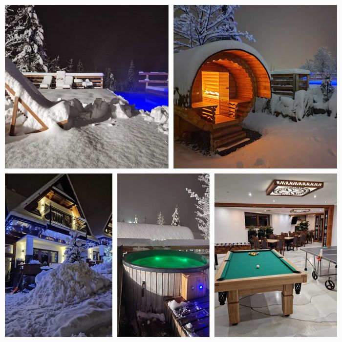 Domek Zakopane basen całoroczny jacuzzi Spa domki i apartamenty