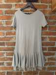 Sukienka dresowa beżowa z falbanką Emilie Atelier S/M