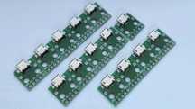 Gniazdo micro-USB do płytki prototypowej PCB 5-PIN z otworami (pakiet)