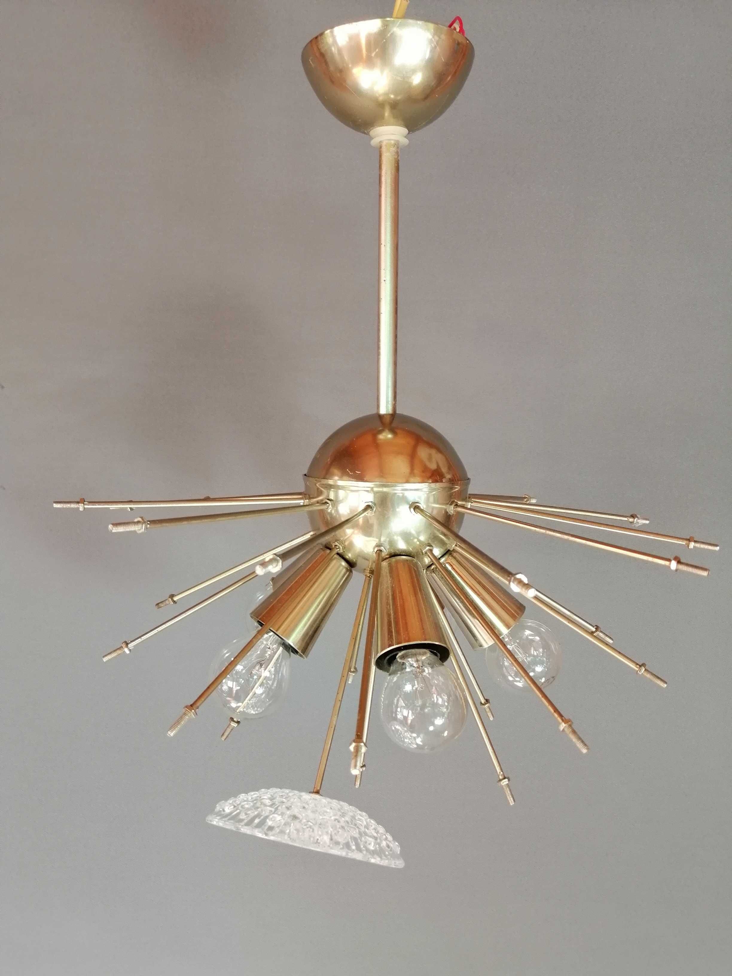 Żyrandol kryształowy Sputnik Vintage