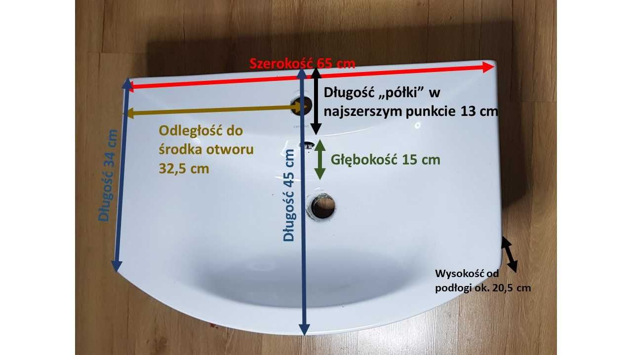 Duża umywalka Cersanit