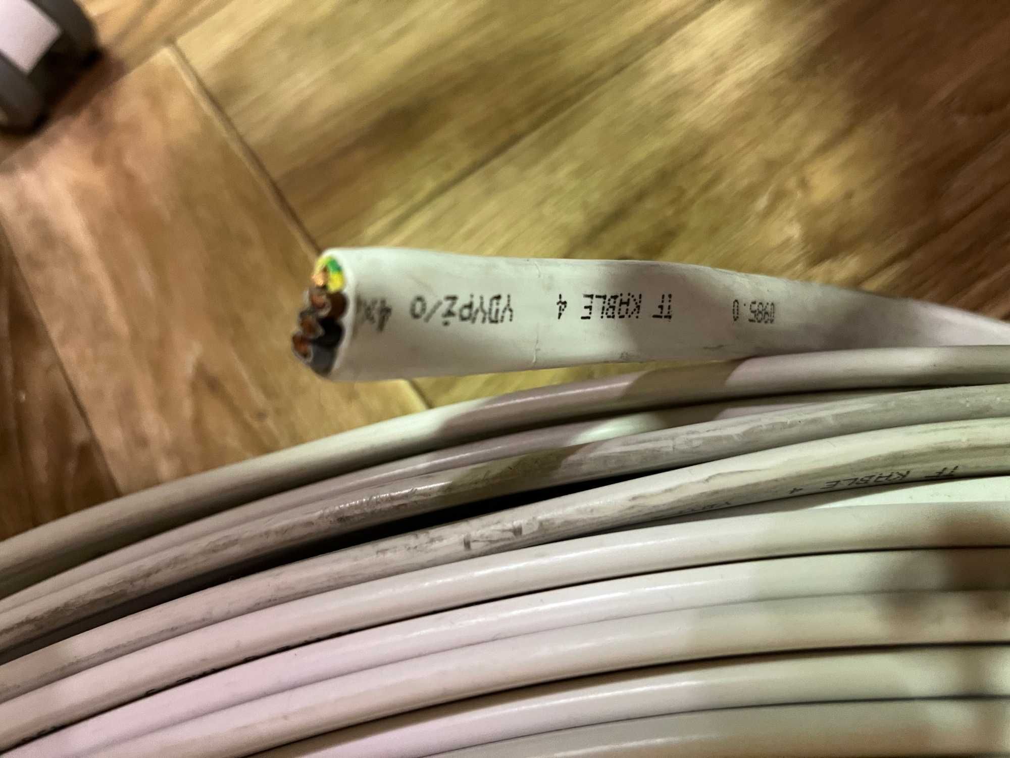 Przewód (kabel) instalacyjny YDYp ż/o 4x2,5mm2 450/750V(płaski) - 100m