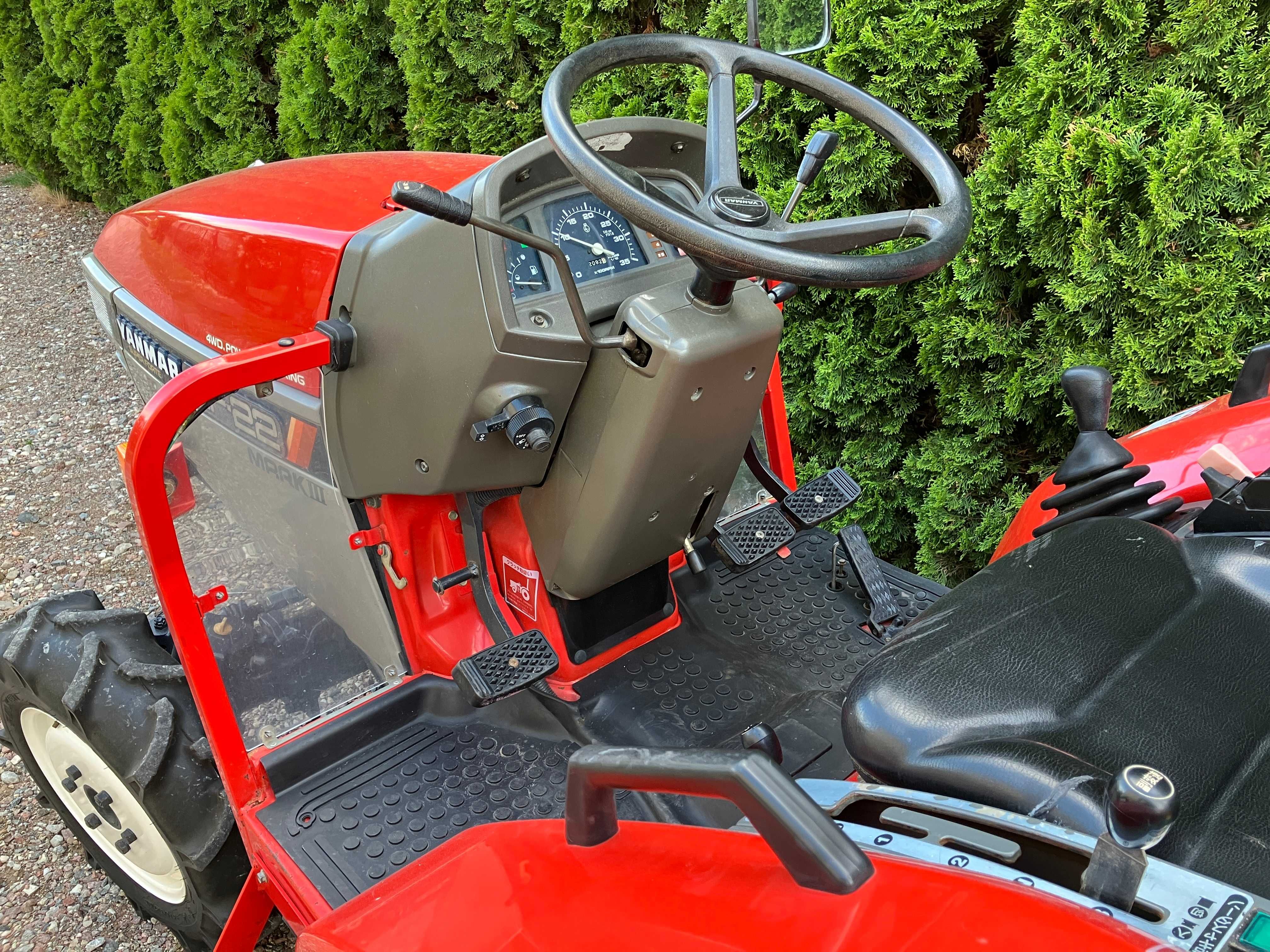 Mini Traktor Japoński Yanmar AF22 Wspomaganie Rewers Ogrodniczy