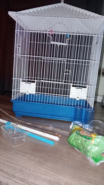 Viveiro+acessórios e comida