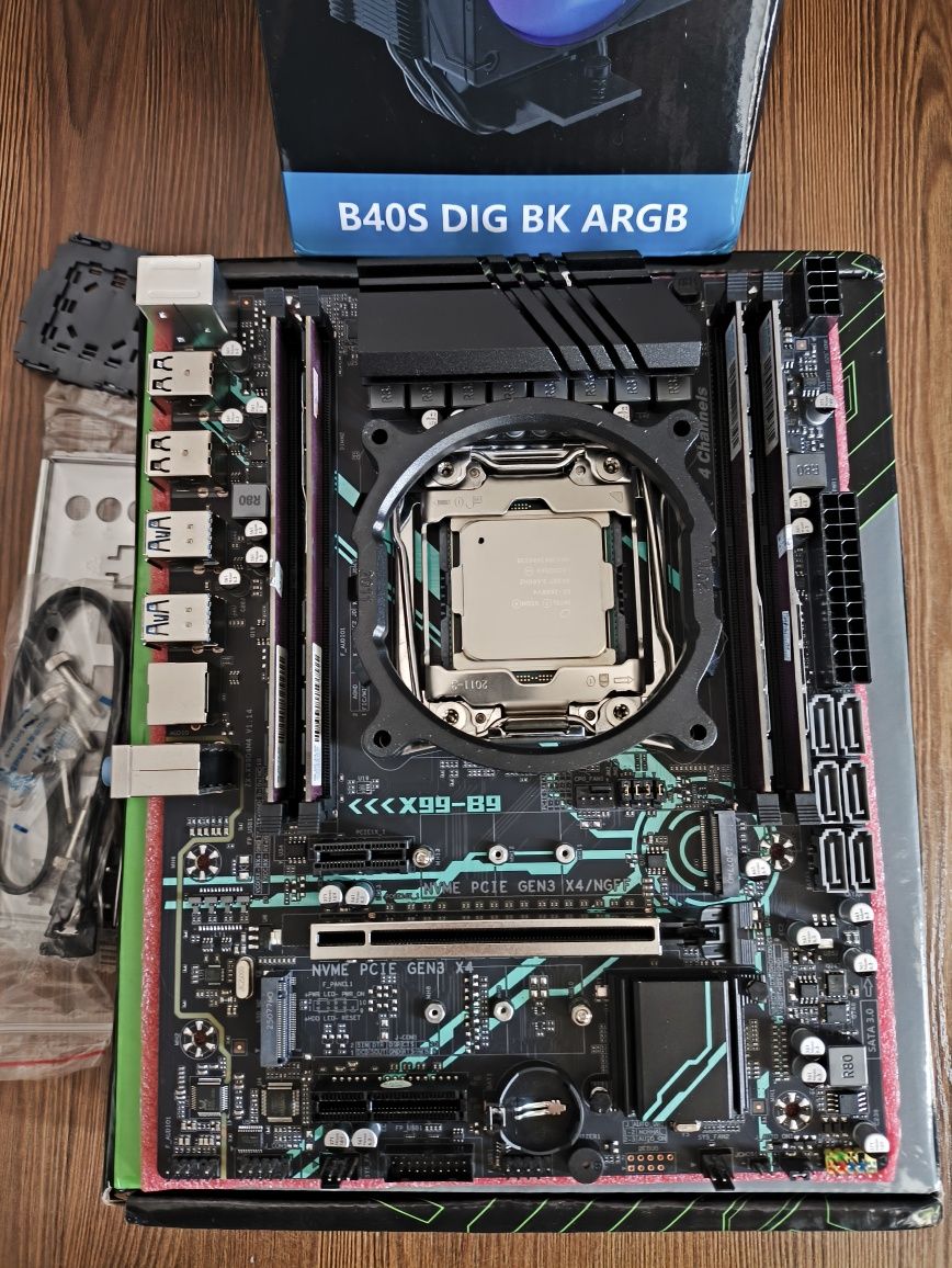 Комплект X99-B9, Intel E5-2680v4, DDR4 16 gb 2400 Mhz (4*4gb)