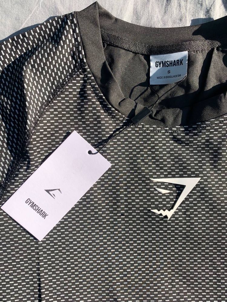GymShark Onyx v5.0 сіра ( S, M, L ) футболка компресійна, рашгард